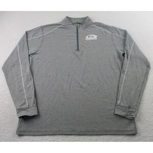 Tasc Performance Shirt Mens Large Gray 1/4 Zip Stretch‎ MosoTech Advocare Active